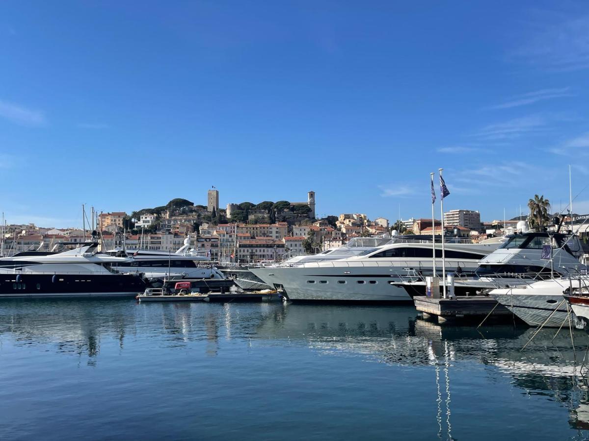 Cannes : Agreable Et Lumineux Appartement Vue Mer Bagian luar foto